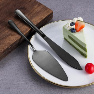 Stainless Steel Black Cake Serving Set